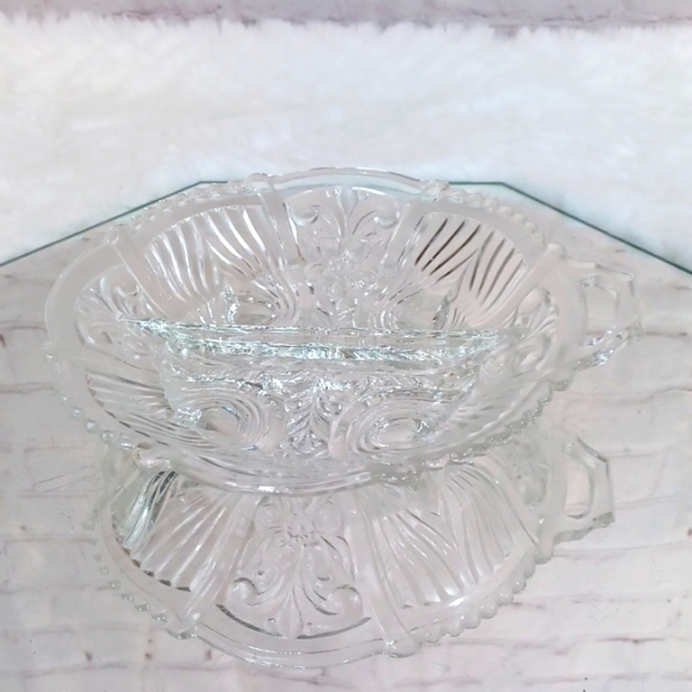 Crystal Vintage Pickle &Olive Tray